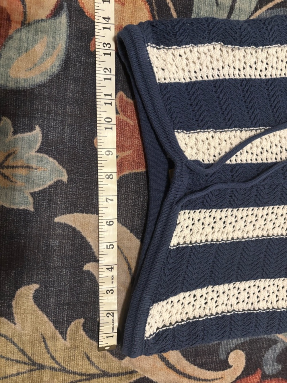 Free People Free-est Joan Fauxchet Navy & White Striped Wide-Leg Pant Set - Picture 8 of 14